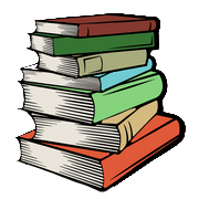 Icône représentant une pile de livres. Par Ilia Aim