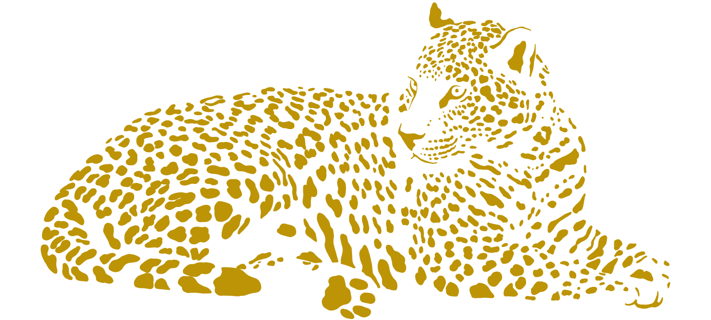 Léopard. Par Julia Dreams, Canva License