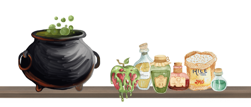 Marmite et aliments empoisonnés. Montage Canva, Licence Canva