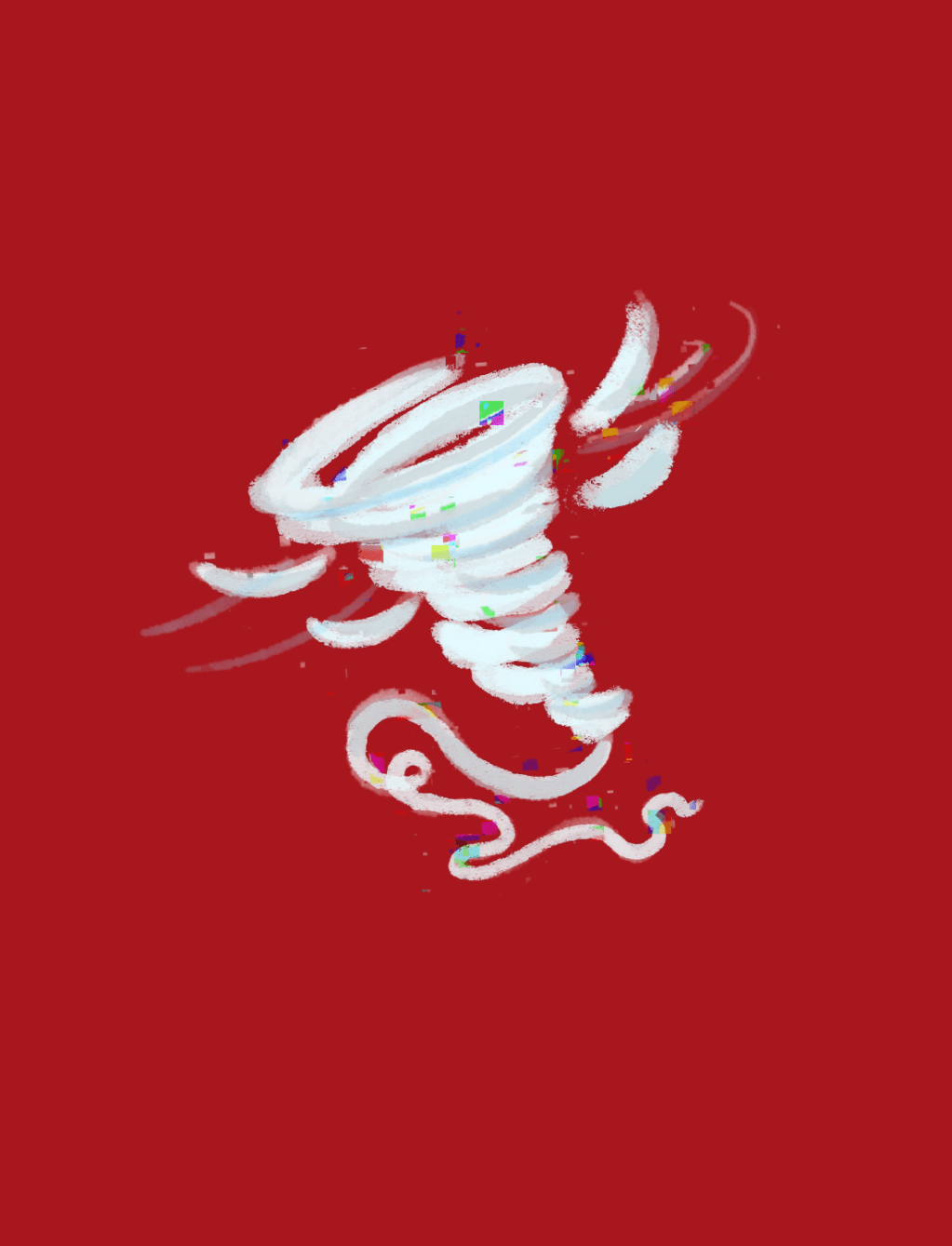 Dessin de tornade. Par Mahaut De Lataillade