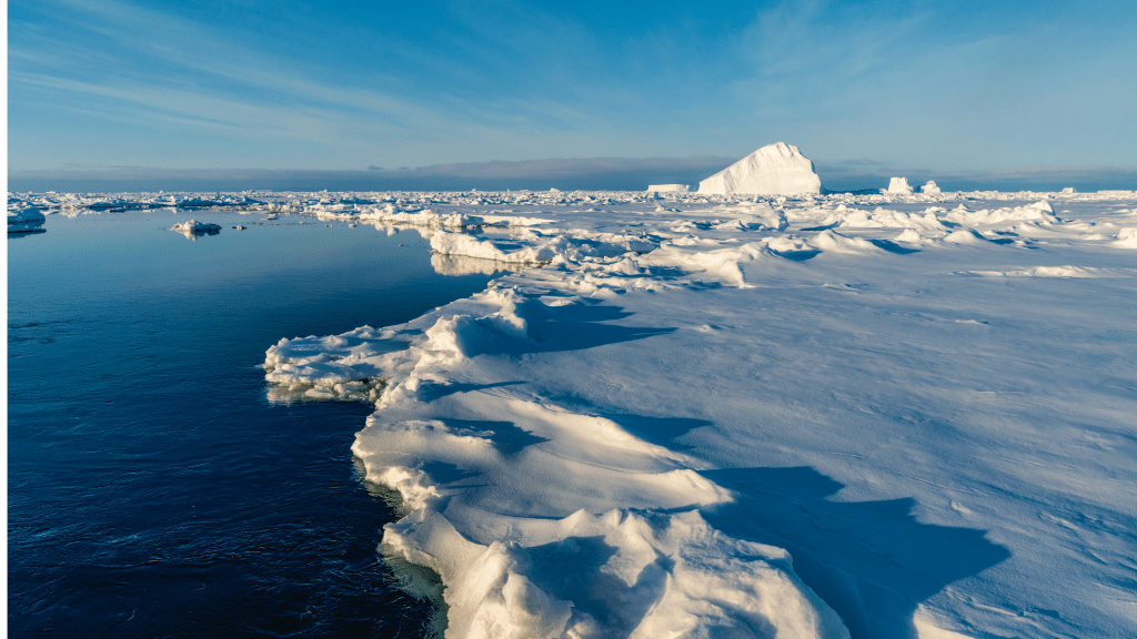 Océan arctique. Par Scopio Images, licence Canva / https://www.canva.com/photos/MADcU2b1_70-arctic-ocean-and-polar-ice-cap/